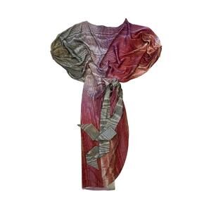 Silvia Tcherassi Bonnan Silk Wrap Skirt & Boat Neck Top 2 Piece Set Dress XS